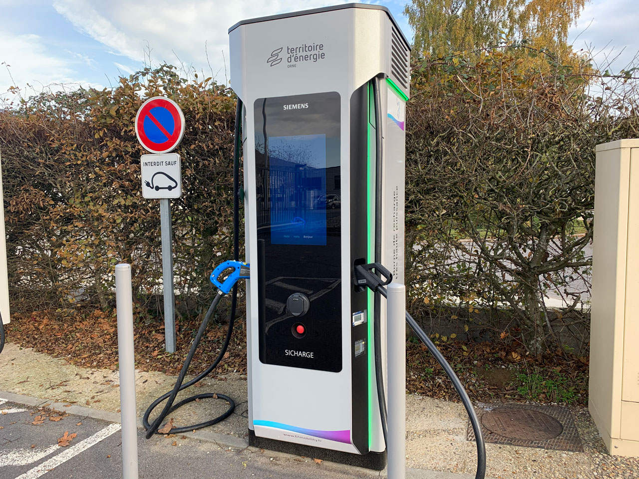 Réseau des bornes pour véhicules électriques