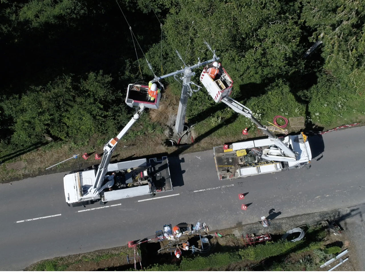 Travaux de raccordement et d'extension des réseaux électriques