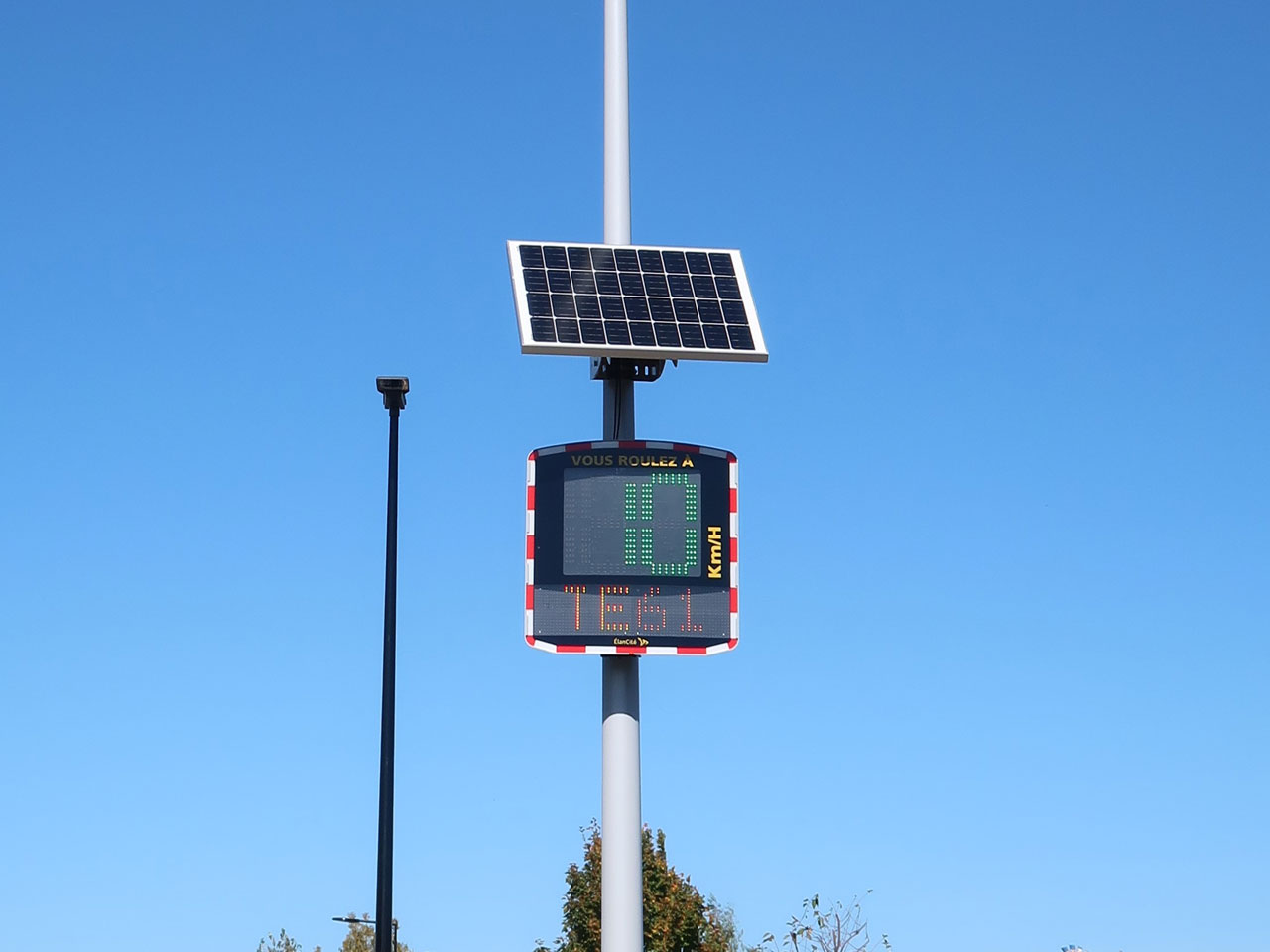 Radars pédagogiques contrôle vitesse routière