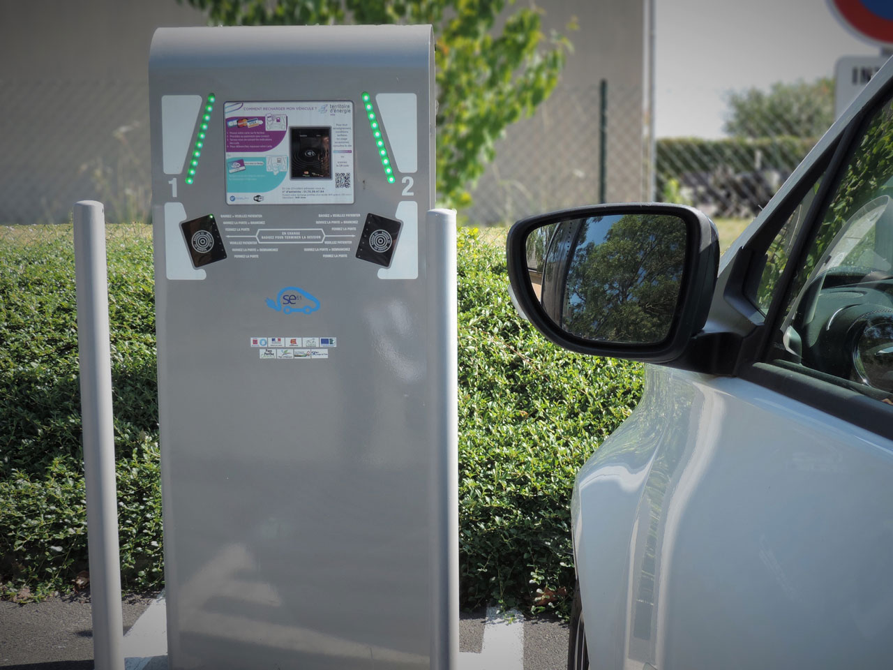 Réseau des bornes pour véhicules électriques