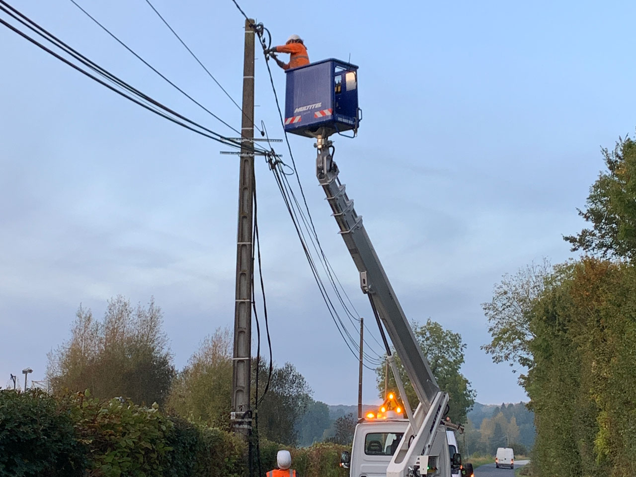 Travaux de sécurisation des réseaux électriques